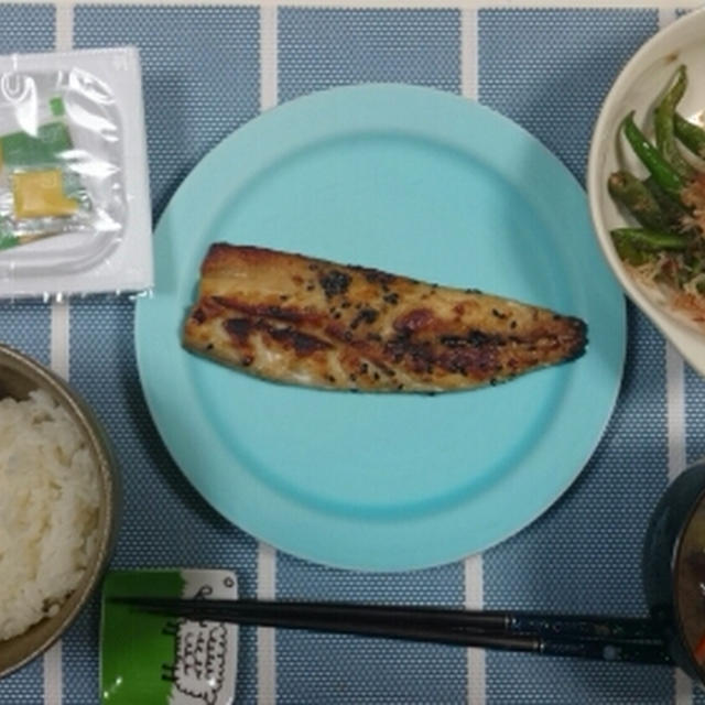 鯖の昆布干☆2014/07/24の晩ごはん。