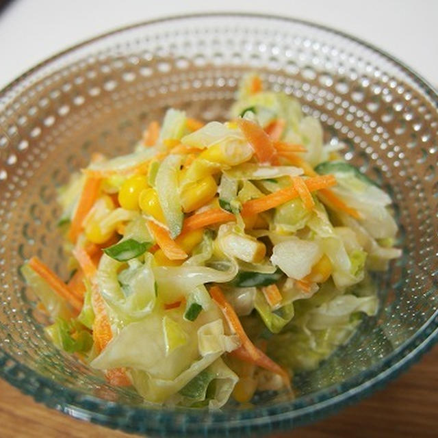 【レシピ】野菜もりもり食べられるコールスロー