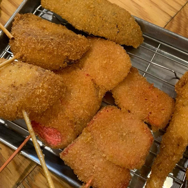 #本日のおうちごはん　と　串カツ田中。