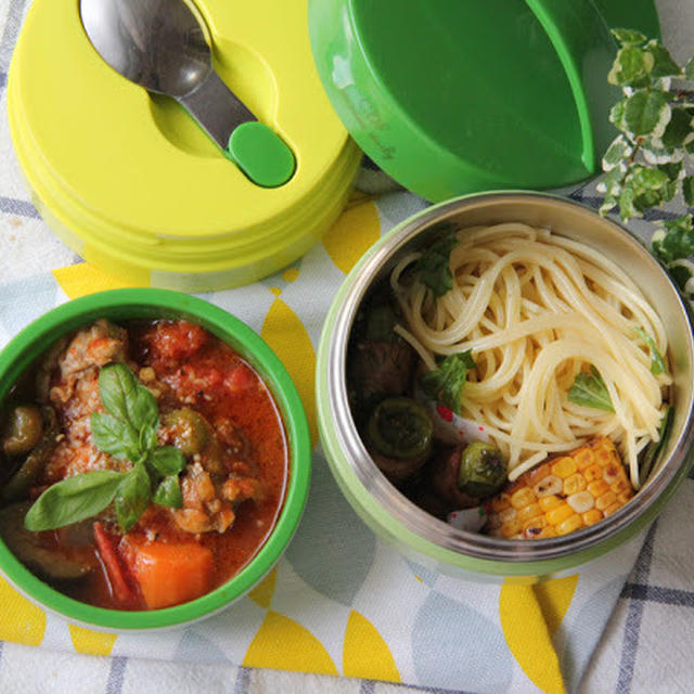 ランチジャー de ラタトゥイユの冷製パスタ弁当