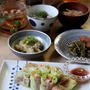 干物で梅味噌の生春巻き。ひとり満腹晩ごはん。