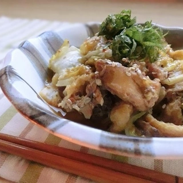 鯖の味噌煮缶で簡単！「白菜と鯖のピリ辛煮」