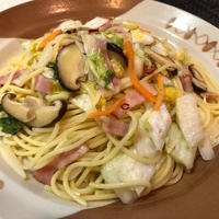 東海漬物 白だし仕立て 割烹白菜漬♡和風ペペロンチーノ