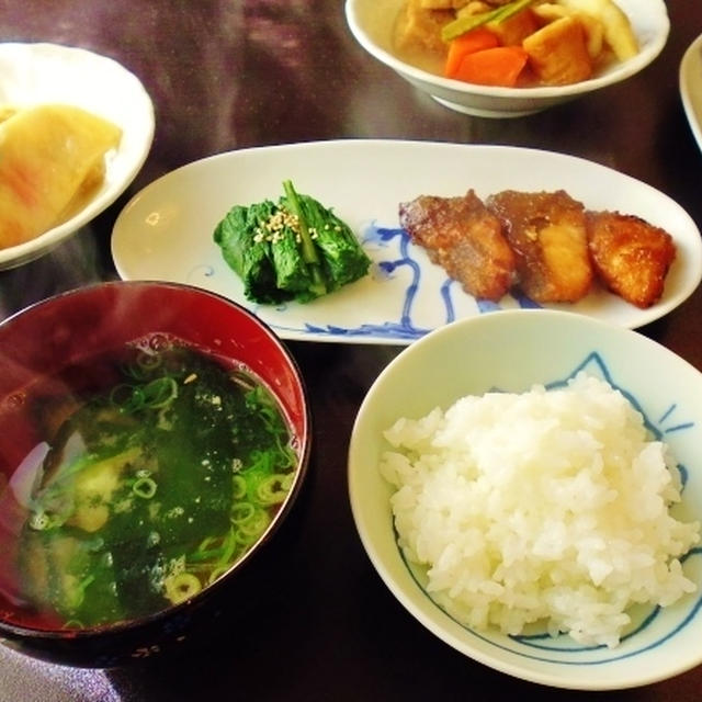 鰤の唐揚げ照り焼き風にアレンジ・・・食べてるやん（笑）