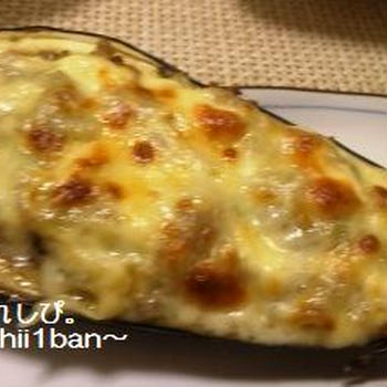 米なすのチーズ焼き。残りのお豆腐はお弁当へ♪