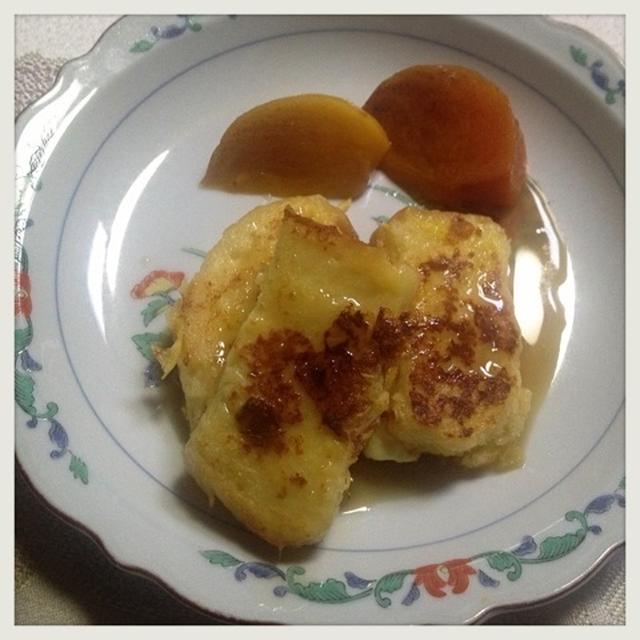 塩バニラソースでフレンチトースト