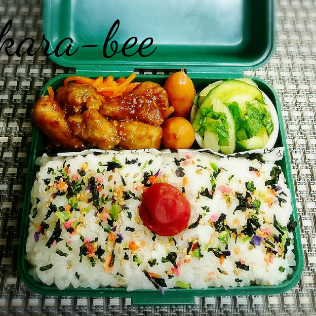 食いしん坊からちゃんの男子弁当のようなブラウン女子弁当