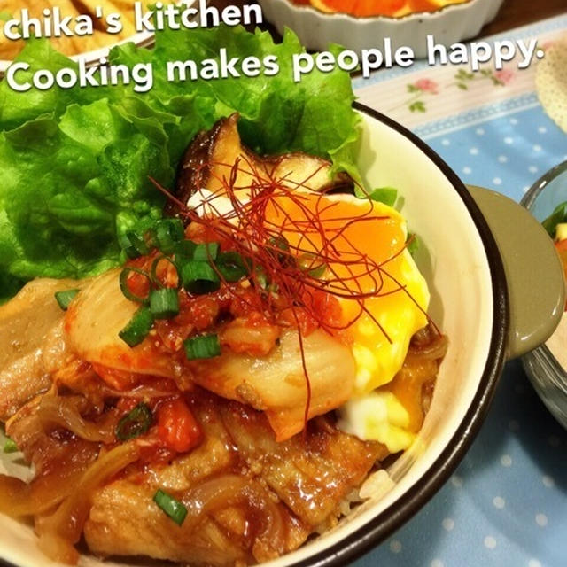 お代わりちょーだい♪ウチで定番人気の甘辛豚丼とピリ辛豚丼♡