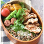 中学生男子弁当｜豚肉の竜田揚げ｜かぼちゃのハニーゴマ和え｜クラブ活動開始！