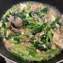 【レシピ】小松菜と豚肉と豆腐の炒め物