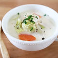 白菜の豆乳スープ