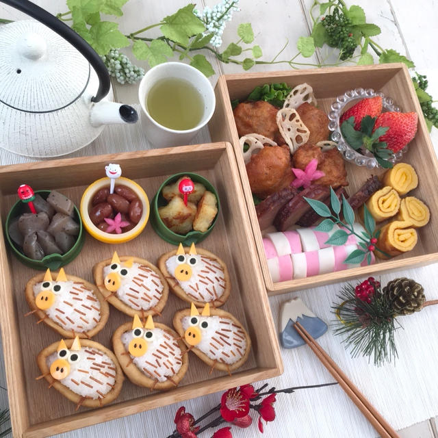 明けまして！イノシシ弁当2019年