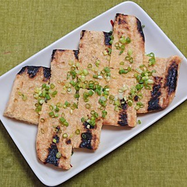 油揚げの素焼き、天然ハマチの刺身