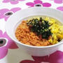 * 韓の鮭フレーク丼。ランチやひとりご飯に。