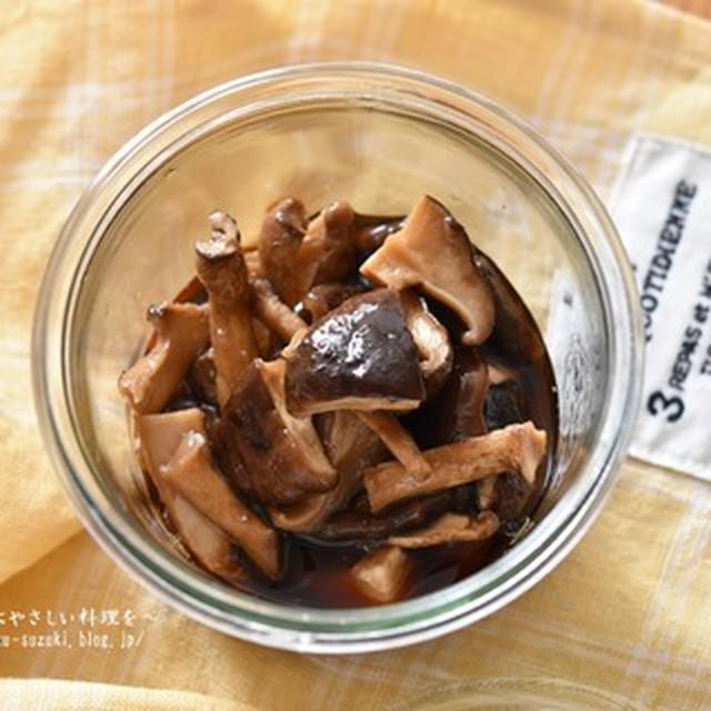レンジで簡単♪わずか5分で完成♪椎茸の佃煮