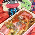 アスパラとトマトのジュノベーゼチーズ焼き＆水菜と人参のガーリックマヨサラダ（お家カフェ）