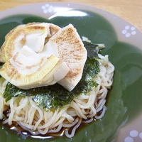 焼き筍と新海苔の冷し中華♪