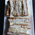 カツサンドのランチ♪と2斤型でマーブルとシンプル食パン by hannoahさん