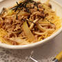 豚肉ときのこのパスタ