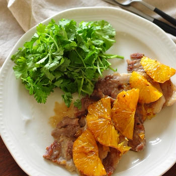 絶品！好きな人は好きなはず！【豚肉のオレンジソース】と週末土曜日のワインに合う晩ごはん