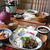 牛丼定食。寄せ植え２鉢。