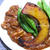 野菜の素揚げのせひき肉カレー