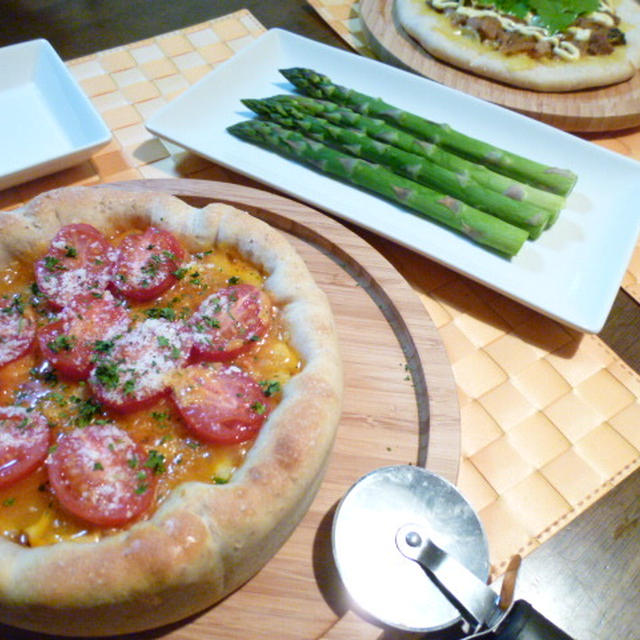 ピザで夕ご飯♪