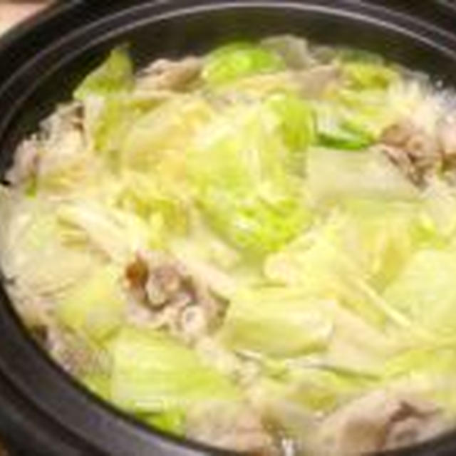 風邪っぽいので「キャベツ鍋」