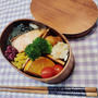 焼き鮭海苔で弁当箱和風弁当【わっぱ】　#平日お昼ご飯はお弁当or外食