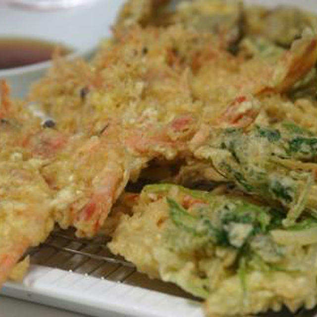 甘えびの天麩羅