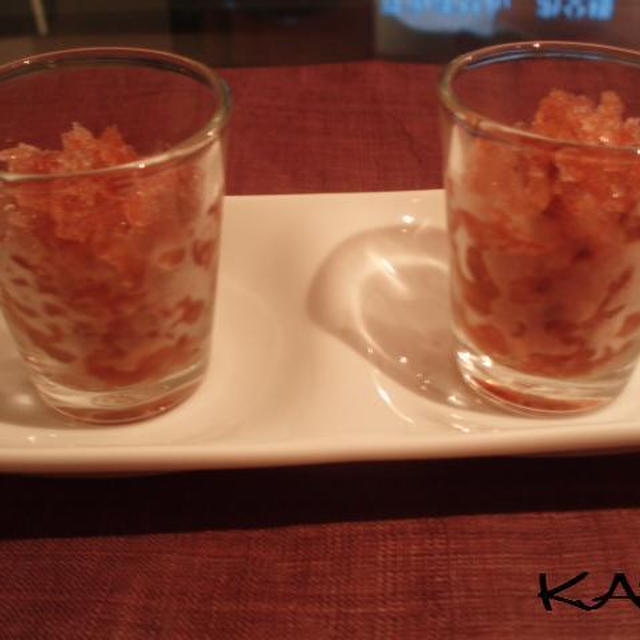 黒酢 りんご酢 はちみつシャーベット By かんちゃんさん レシピブログ 料理ブログのレシピ満載