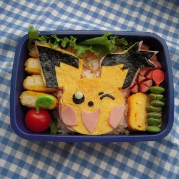 ぎざみみピチュー弁当♪