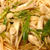 ヒラタケと長ネギのパスタ。
