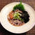 つゆと混ざった梅肉がさっぱりぶっかけ蕎麦♪～♪