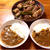 カレーライスとピーマンの肉詰めで晩御飯、コストコレポ（牛ひき肉、ビーフパティ）
