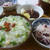 帆立の中華粥♪で七草がゆ朝食(ザクロで色々★)