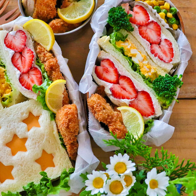 旦那に可愛いお弁当を持たせる嫌がらせ弁当「サンドイッチ編」