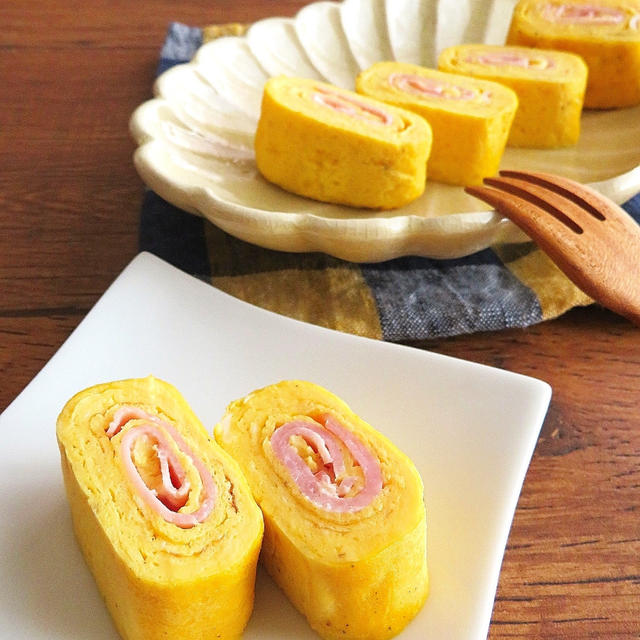 レシピ掲載♪ハムマヨ卵焼き