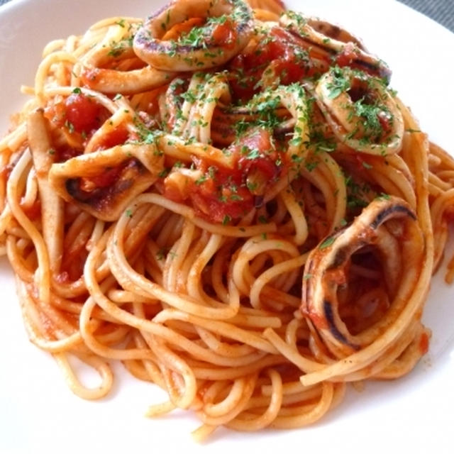 パスタとイカの相性抜群！