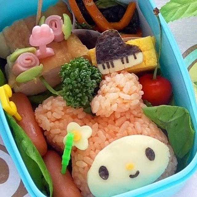 マイメロディ キャラ弁の作り方！簡単！ My Melody Bento