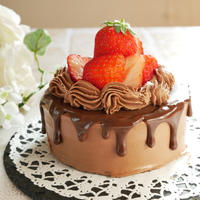 【バレンタイン】憧れのドリップチョコレートケーキ♪