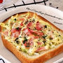 朝食やランチに♪【バジル香る♪キャベツとベーコンのチーズマヨトースト】