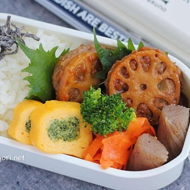 れんこんバーグ弁当 おいしい茹でブロッコリーの作り方 By 小春さん レシピブログ 料理ブログのレシピ満載