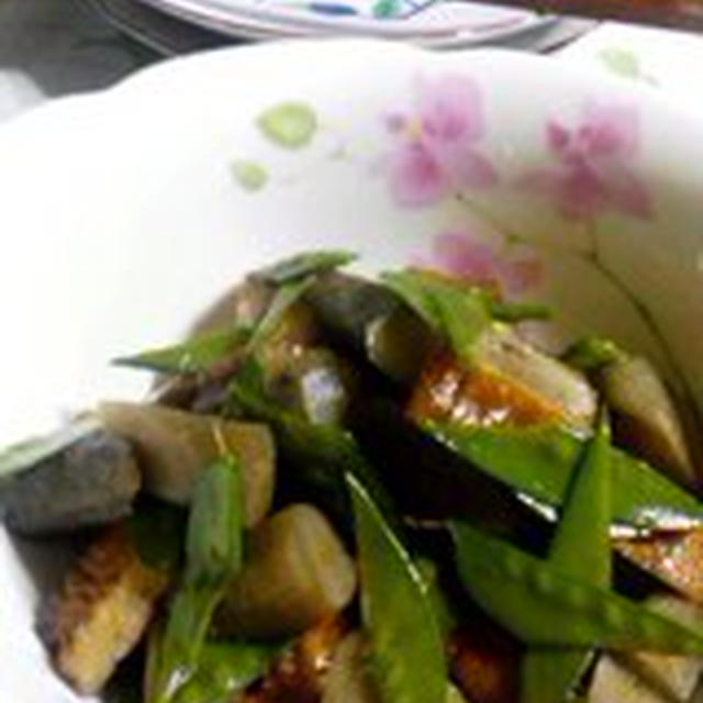 「牛蒡とひら天の煮たもの」