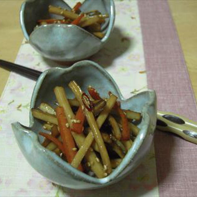 ごぼうのきんぴら・シャキシャキ食感が嬉しい！