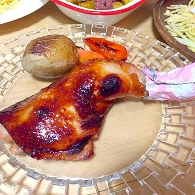 やべぇ頭痛とローストチキン♪