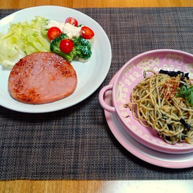 嬉しいクックパッド様からのお知らせ☆焼き海苔ぺペロンチーノ♪☆♪☆♪