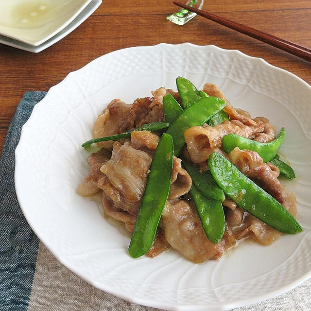 COOKPAD話題入り♪さやいんげんと豚の生姜焼き