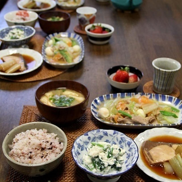 近況報告。 と きのうの晩ごはん。