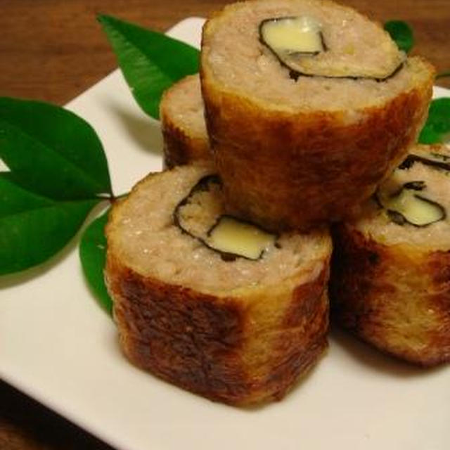 ノンオイル青じそドレッシングで☆お揚げさん巻き